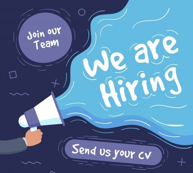 Vihika's poster for hiring candidates for various positions.