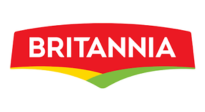 Britannia logo, representing a leading brand in snacking industry.